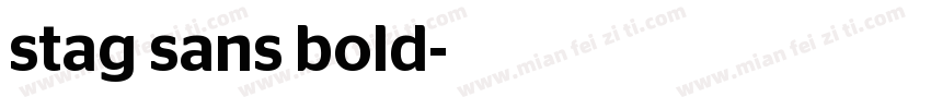 stag sans bold字体转换
